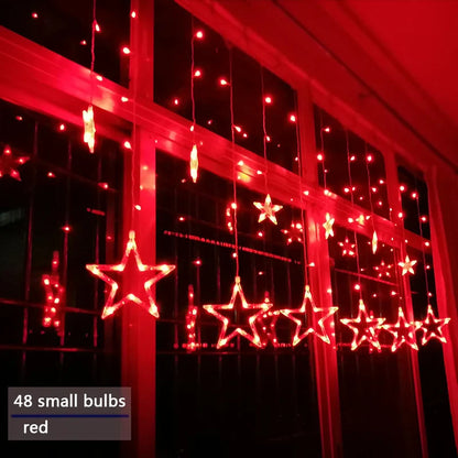 LED Starry Garland - StarryGlow-Red-Button control-Nora Luxe