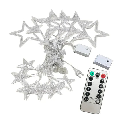 LED Starry Garland - StarryGlow-Warm/wit-Button control-Nora Luxe