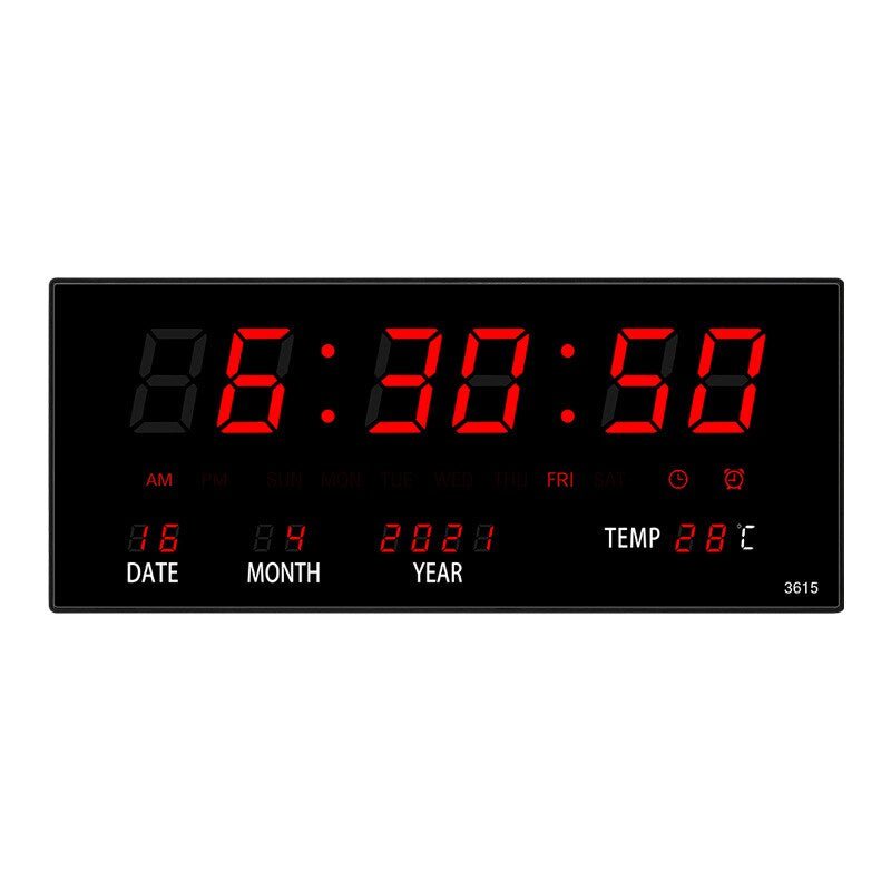 Modern Mirror LED Wall Clock - Pexav