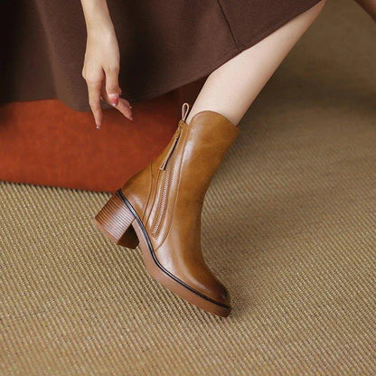 Luxury Black Leather Boots