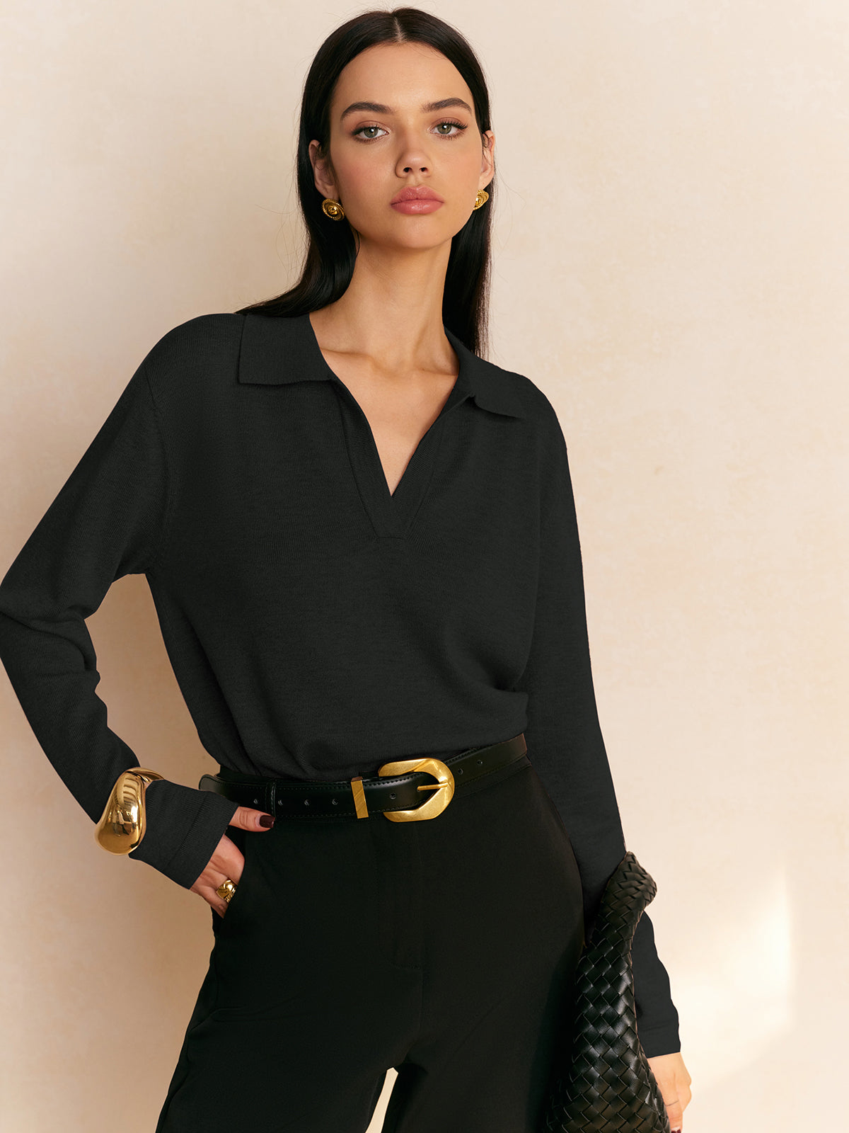 Casual Crew Neck Pullover Sweater