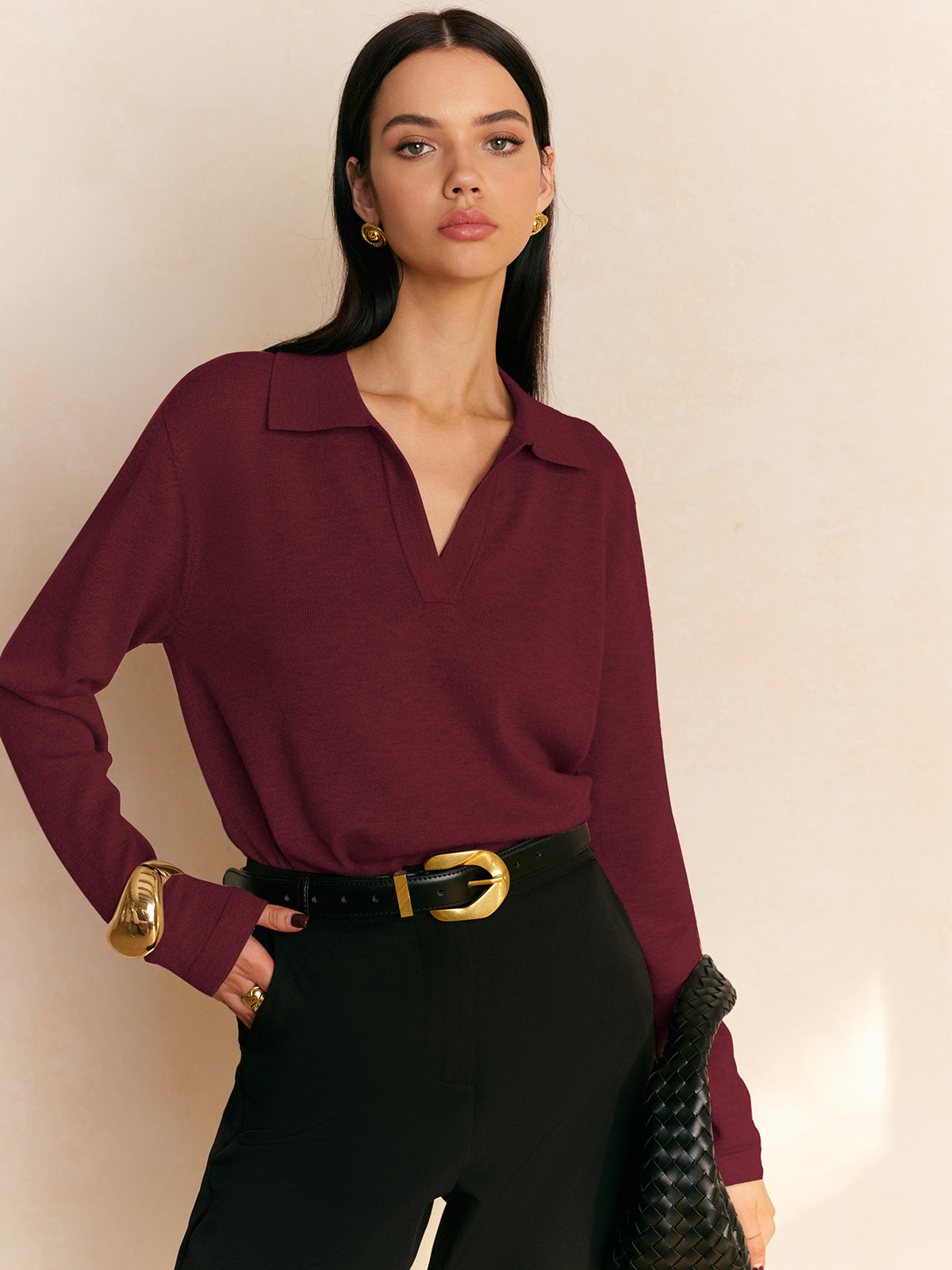 Casual Crew Neck Pullover Sweater