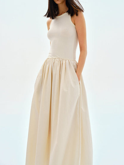 Casual V Neck Maxi Dress