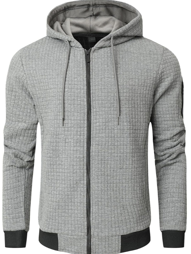 Men's Thermal Fleece Zip Hoodie Sweatshirt