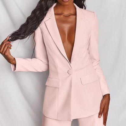 Stylish Women's Blazer Suit Set