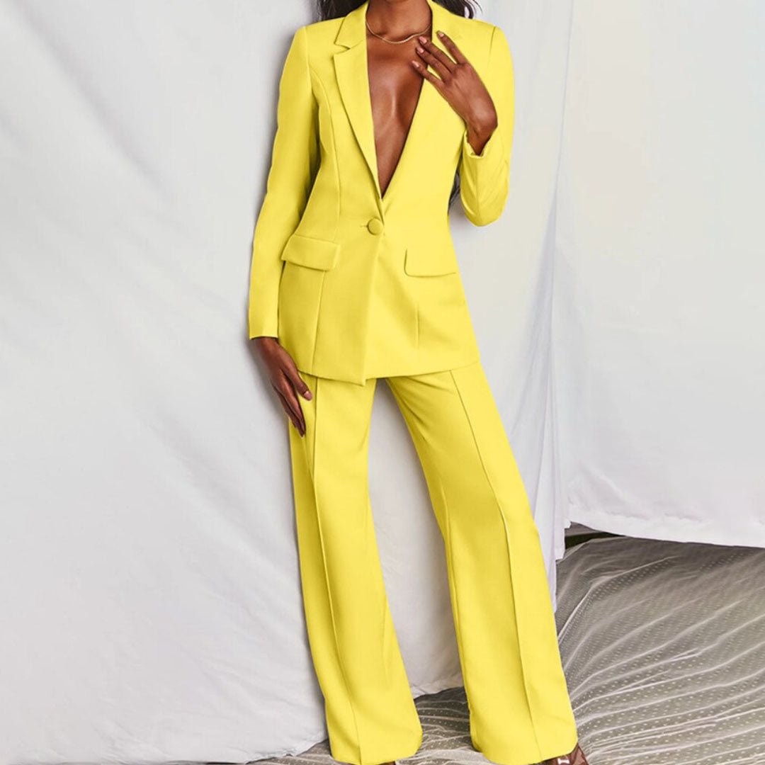 Stylish Women's Blazer Suit Set - Olytrend