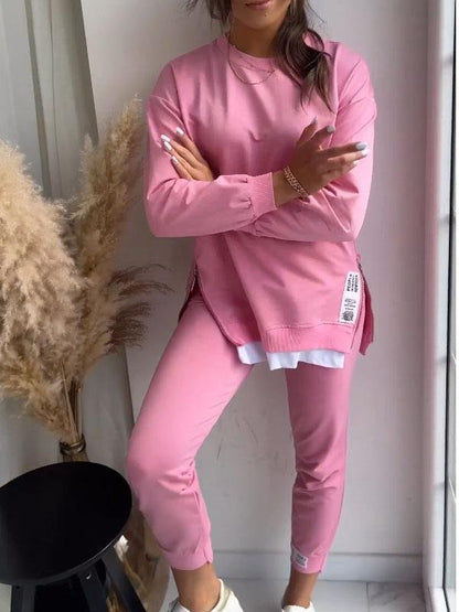 Soft Women's Plush Long-Sleeve Loungewear Set