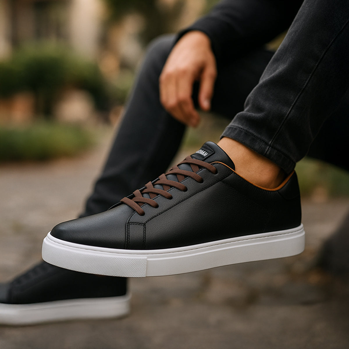 Comfortable Men's Leather Orthopedic Slip On Shoes