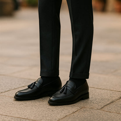 Classic Men's Leather Tassel Dress Shoes