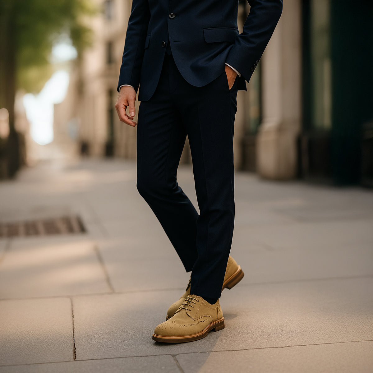 Luxury Suede Mens Dress Shoes - Elegant Casual Footwear