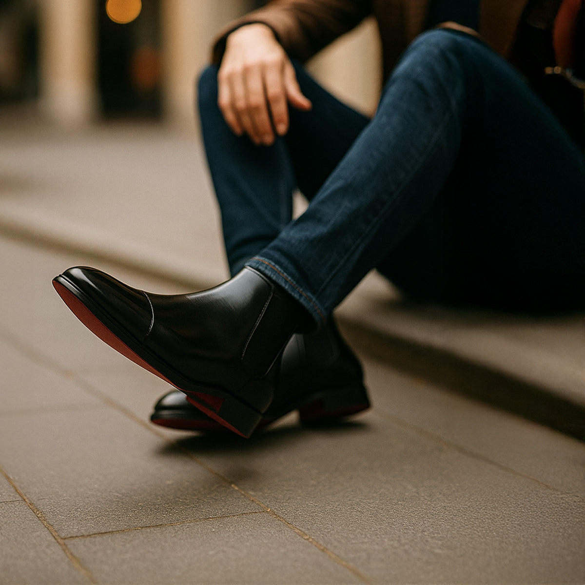 Classic Leather Mens Chelsea Ankle Boots