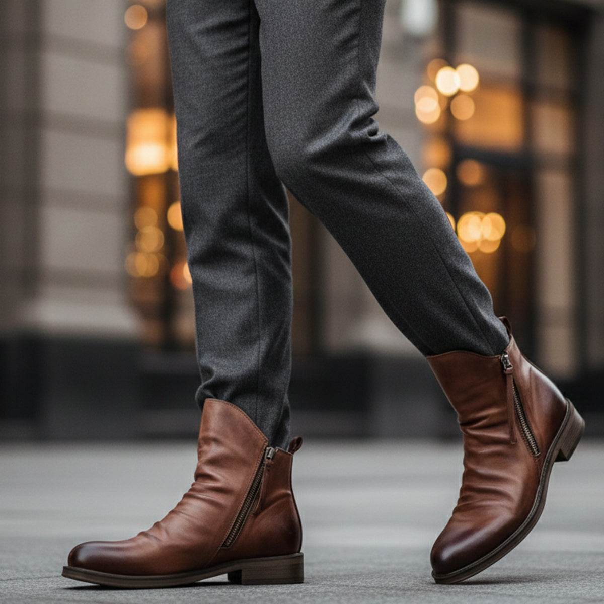 Premium Men's Genuine Leather Boots