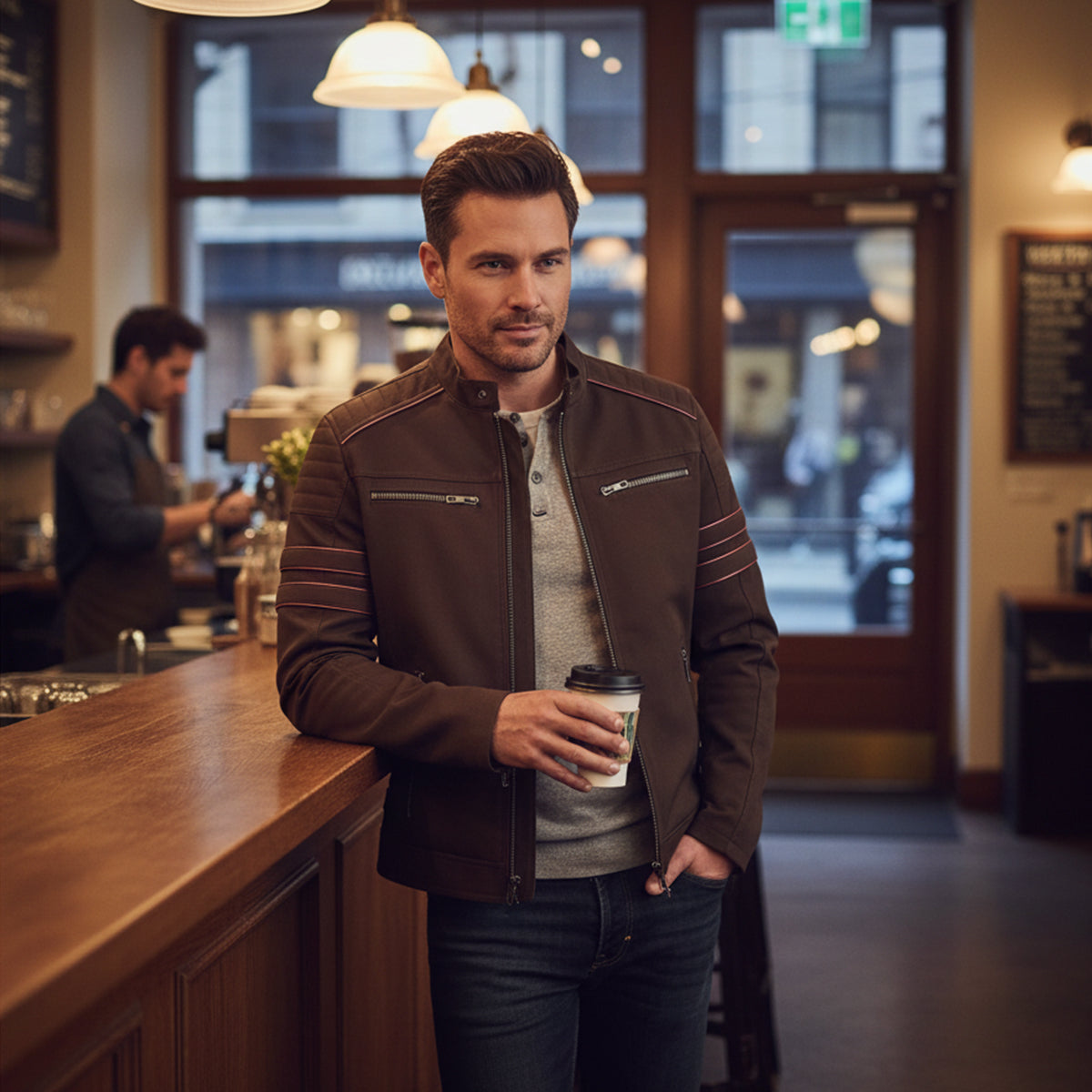 Classic Men's Genuine Leather Jacket