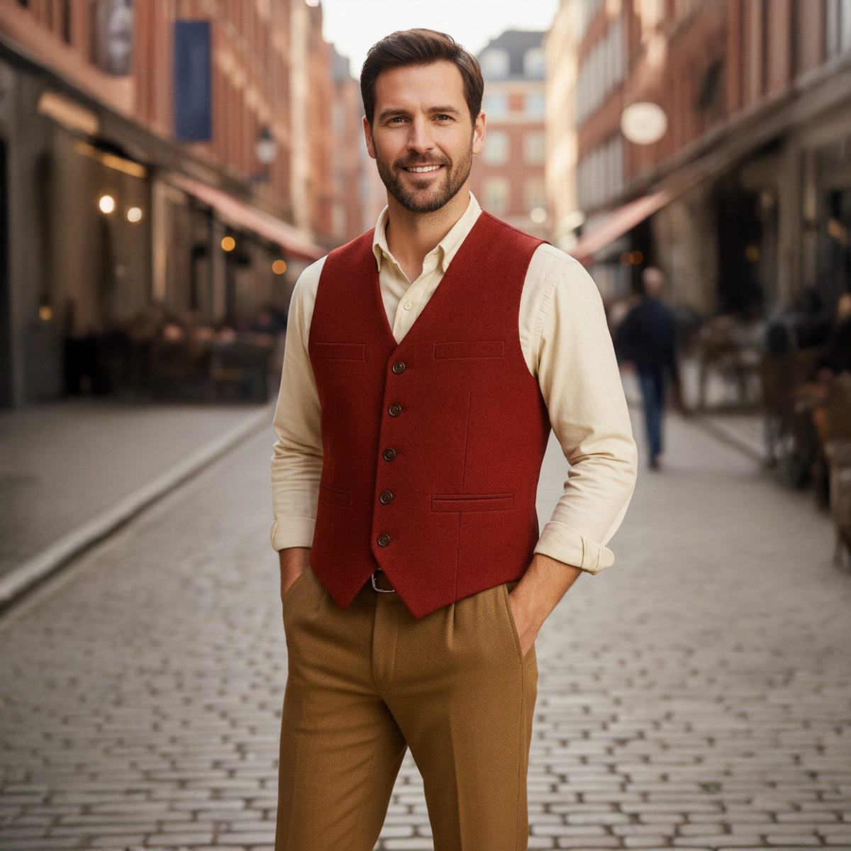 Classic Mens Button Front Waistcoat