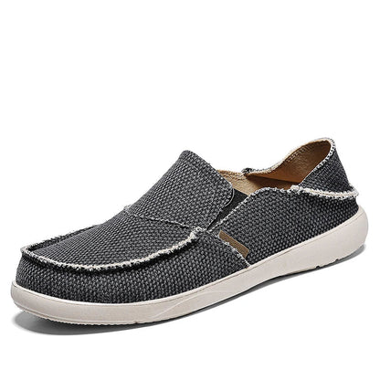Light canvas slip-ons for men | Breathable summer espadrilles - Niko-Khaki-6.5-Nora Luxe
