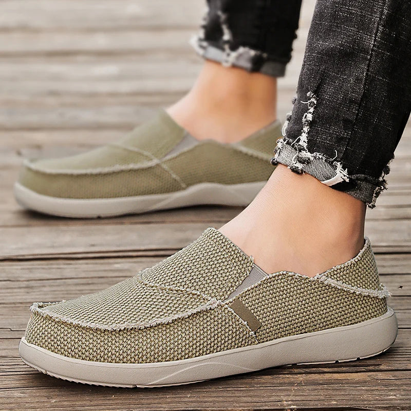 Comfy Canvas Slip On Shoes for Men - Pexav