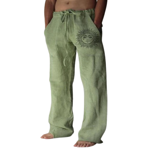 Breathable Linen Mens Summer Pants Nilo - Pexav