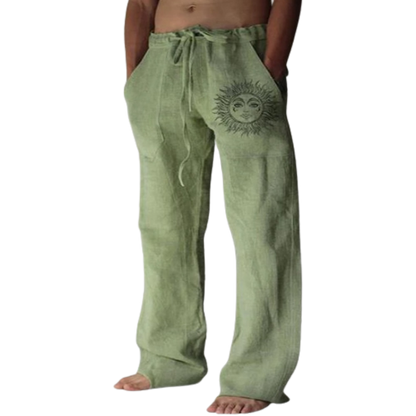 Breathable Linen Mens Summer Pants Nilo - Pexav