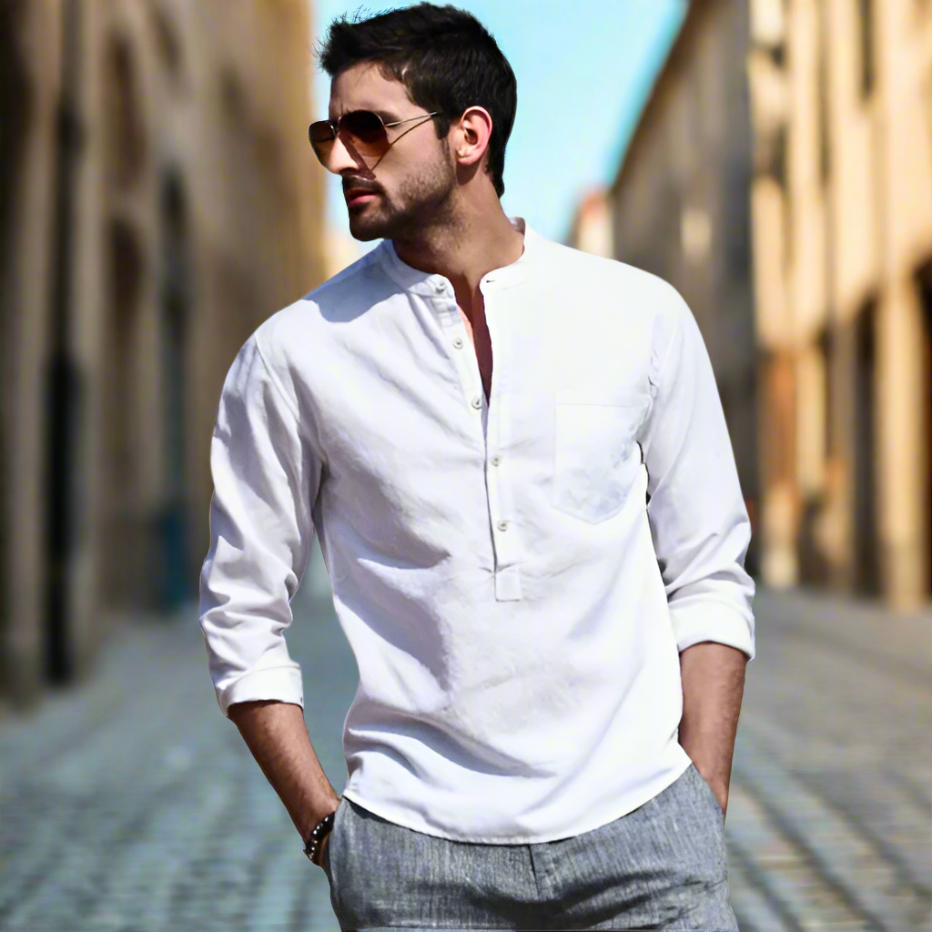 Breathable Cotton Casual Men's Shirt - Pexav