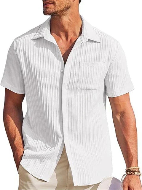 Light Linen Shirt for Men – Breathable & Relaxed Fit – Jonas-Black-S-Nora Luxe