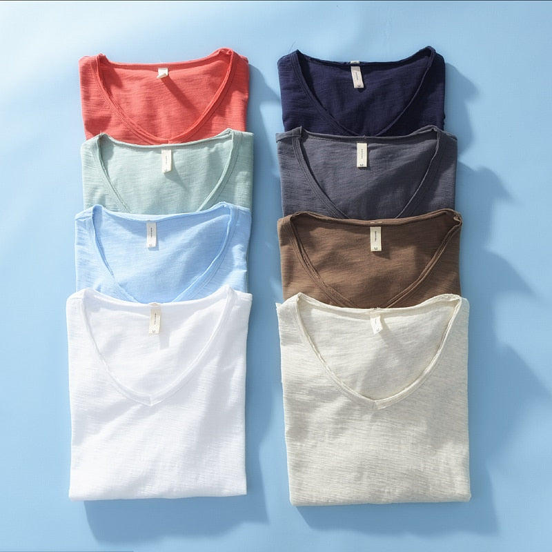 Cool Casual Summer V-Neck Shirt for Men - Pexav