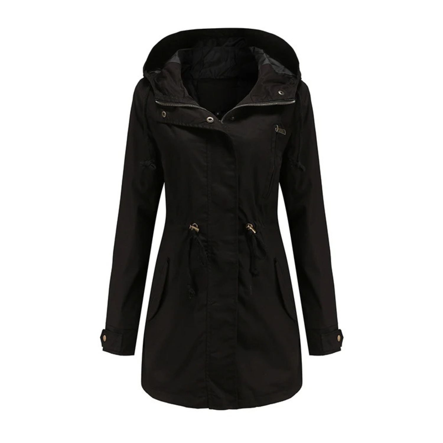 Light & Stylish Women's Summer Jacket with Long Fit – Amira-Black-S-Nora Luxe