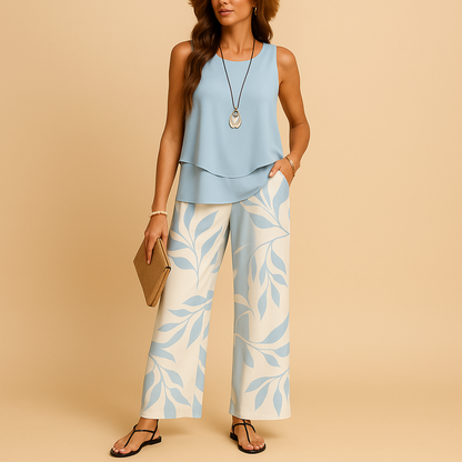 Comfortable Two Piece Summer Outfit for Women - Nocini