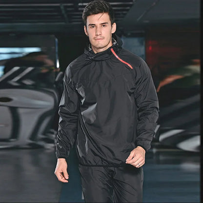 Light Unisex Training Set with Zipper & Hood – Remo-Men's Black-S-Nora Luxe