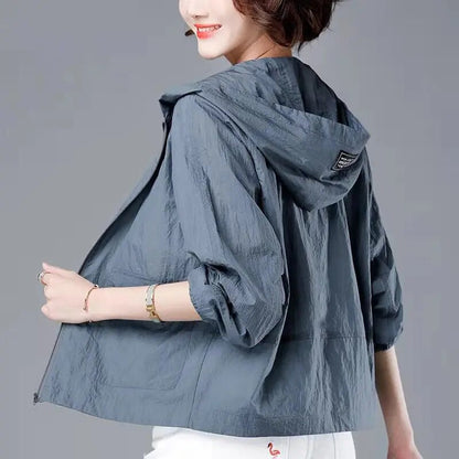 Light Women’s Summer Jacket – Ylva-Gray-S-State of Style