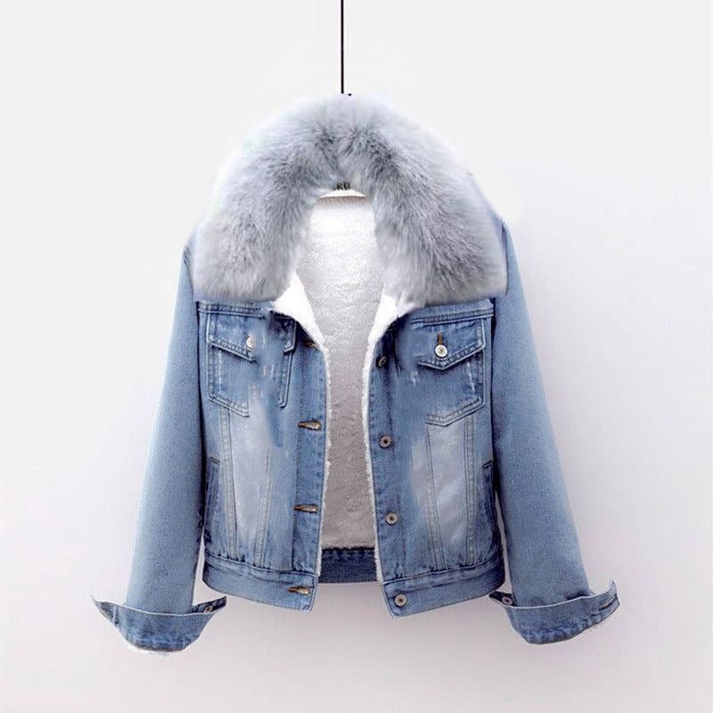 Warm Sherpa Lined Denim Jacket