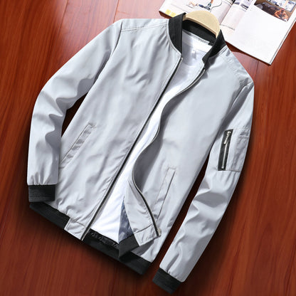 Classic Mens Bomber Jacket Comfort Fit