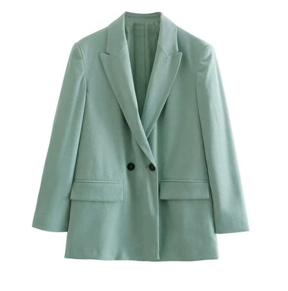 Classic Fit Women's Blazer with Notched Lapel