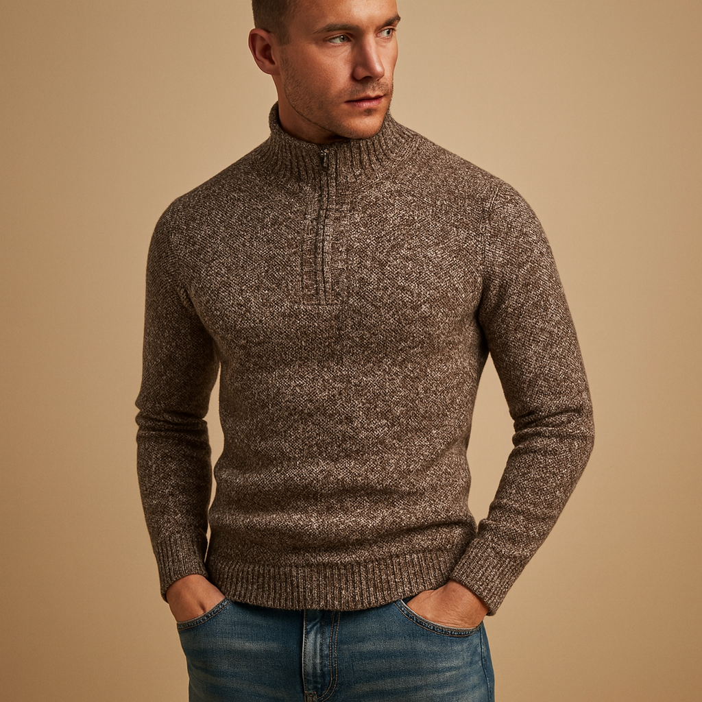 Comfortable casual mens knit sweater - Nocini