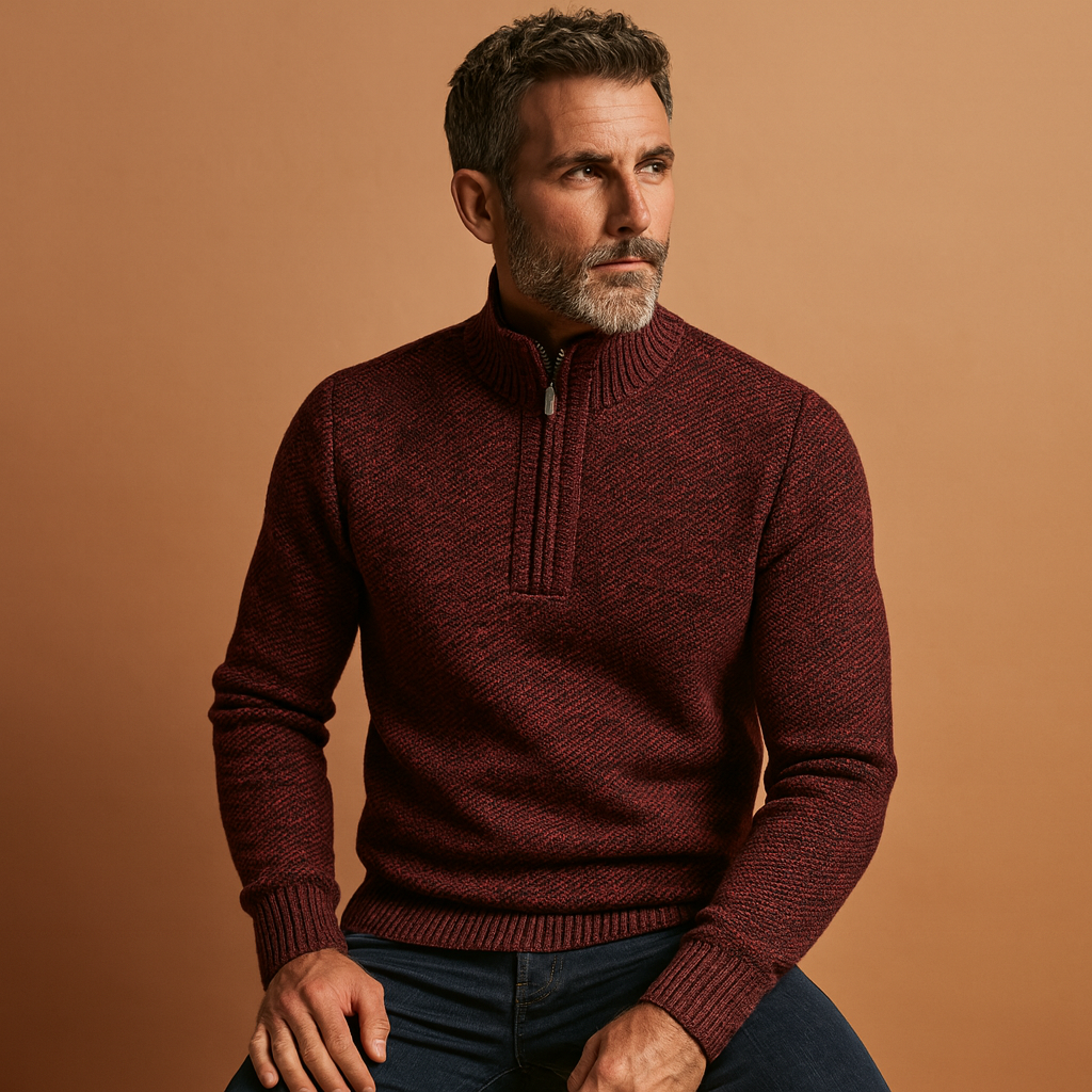 Men’s lightweight breathable sweater with a timeless design, ideal for casual and business outfits during autumn and winter.