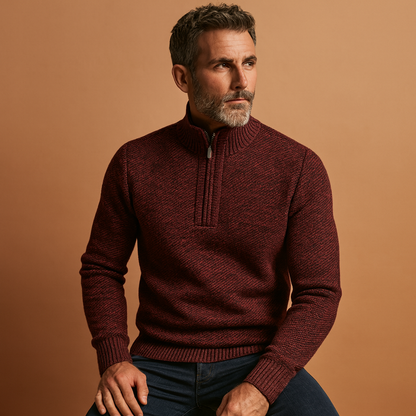 Men’s lightweight breathable sweater with a timeless design, ideal for casual and business outfits during autumn and winter.