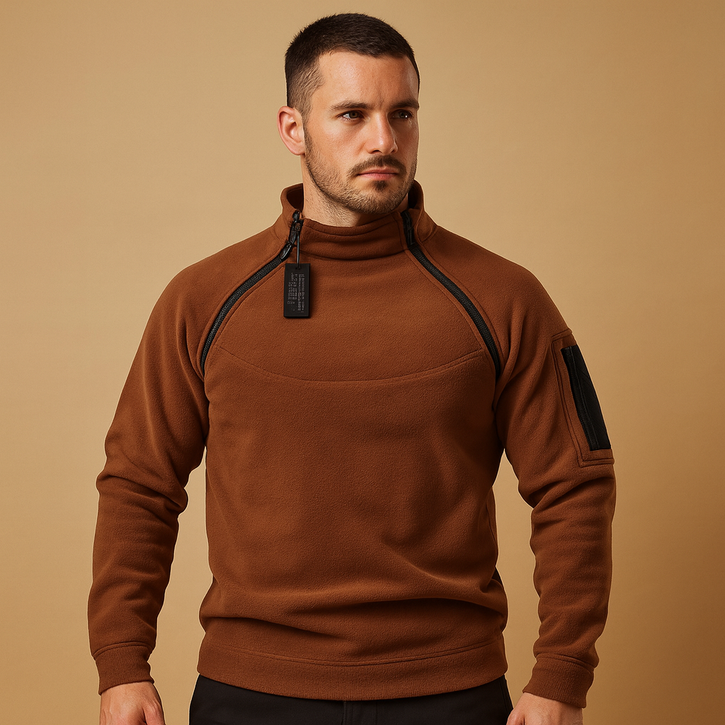 Men’s lightweight crew neck sweater with soft flexible fabric, designed for everyday comfort and minimalist year-round style.
