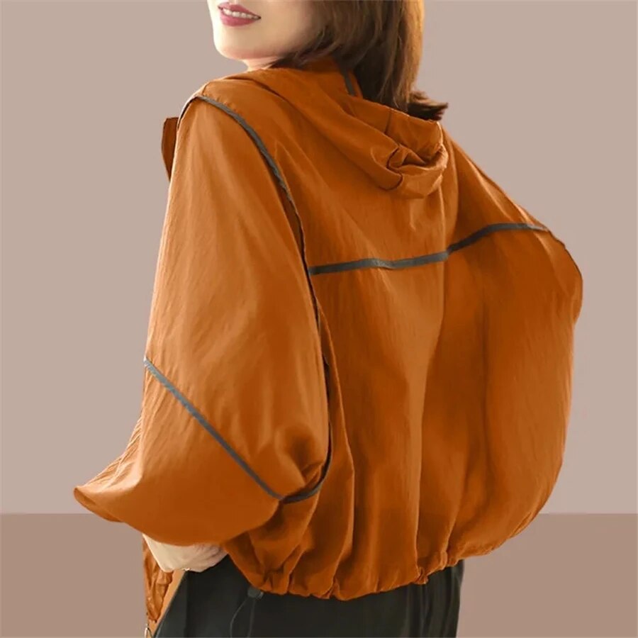 Relaxed Fit Women's Casual Summer Hoodie - Pexav