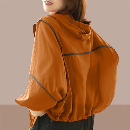 Relaxed Fit Women's Casual Summer Hoodie - Pexav
