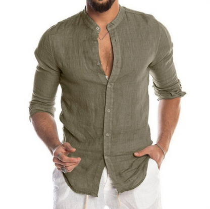 Breathable Casual Men's Linen Shirt Arlo - Pexav