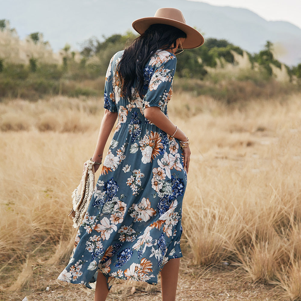 Lightweight Loose-Fitting Summer Dress – Ismay-Black-S-State of Style