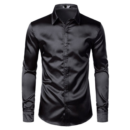 Lightweight Men's Shirt - Lucas-Black-S-Nora Luxe