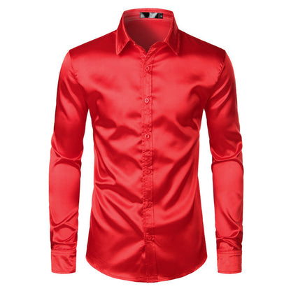 Lightweight Men's Shirt - Lucas-Red-S-Nora Luxe