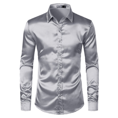 Lightweight Men's Shirt - Lucas-Silver-S-Nora Luxe