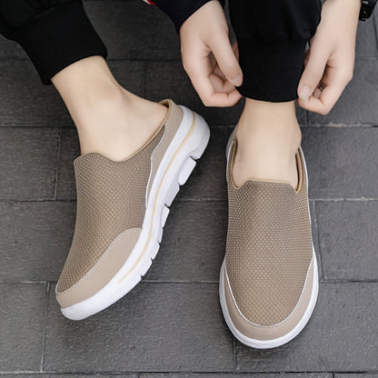 Lightweight Men's Slip-On Slippers with Comfortable Footbed - Lucas-Black-2.5-Nora Luxe