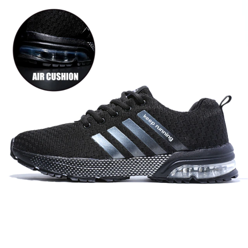 Lightweight Orthopaedic Sneakers - AeroFlex-Black-3.5-Nora Luxe
