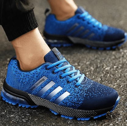 Lightweight Orthopaedic Sneakers - AeroFlex-Blue-3.5-Nora Luxe