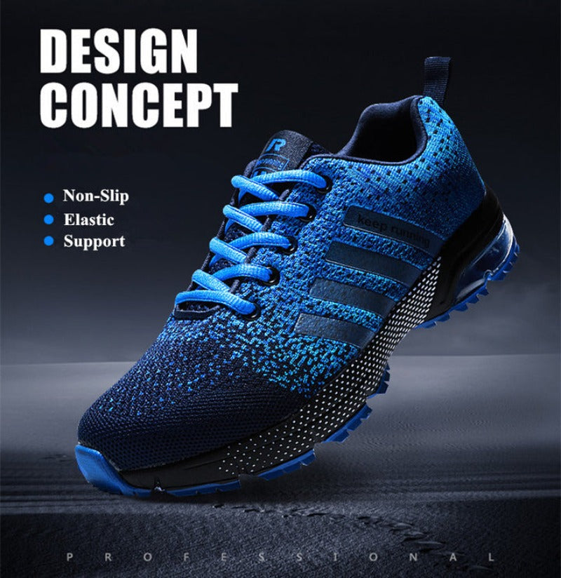 Lightweight Orthopaedic Sneakers - AeroFlex-Blue-3.5-Nora Luxe