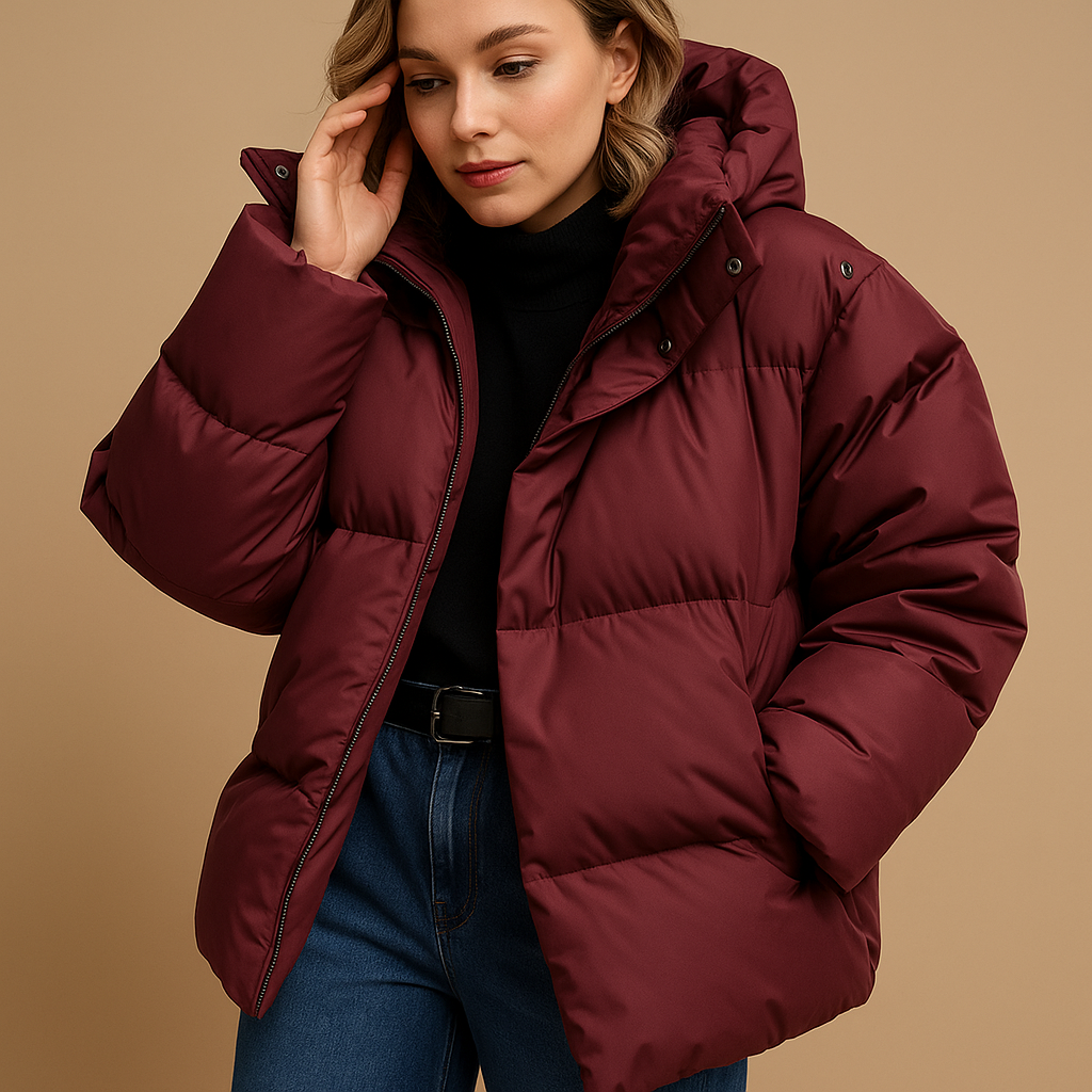 Slim Fit Women's Waterproof Hoodie Jacket - Nocini