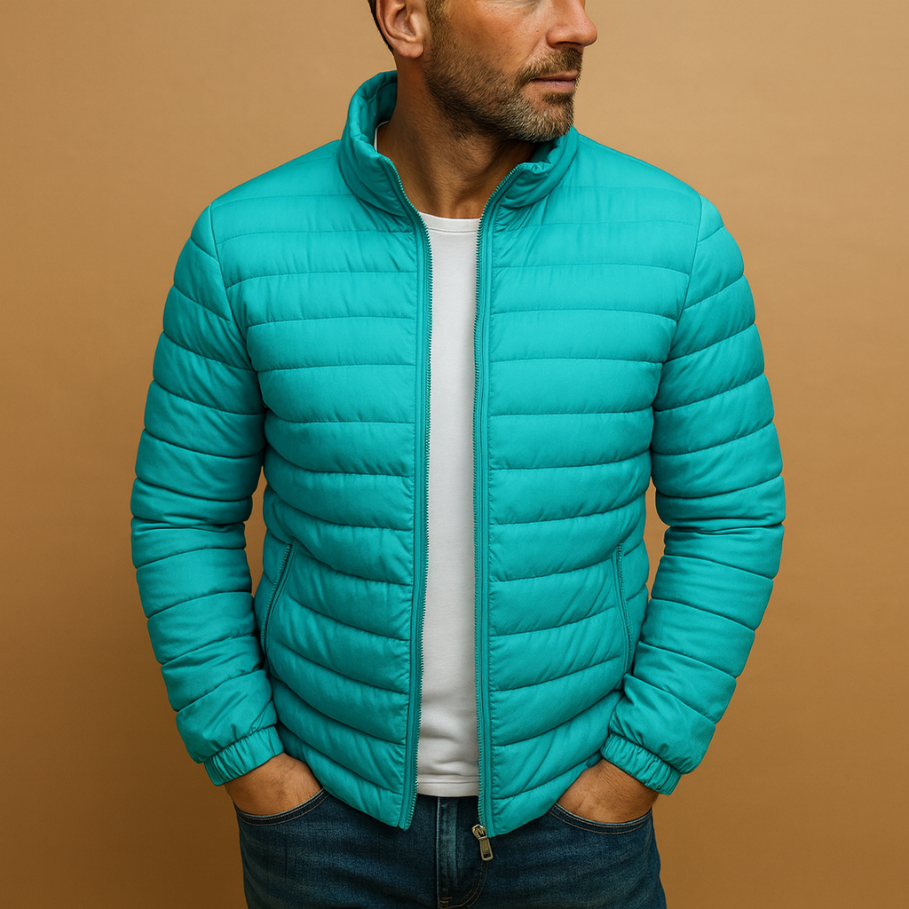 Men’s lightweight quilted summer jacket with a casual quilted design, ideal for spring and summer and easy to combine with everyday outfits.
