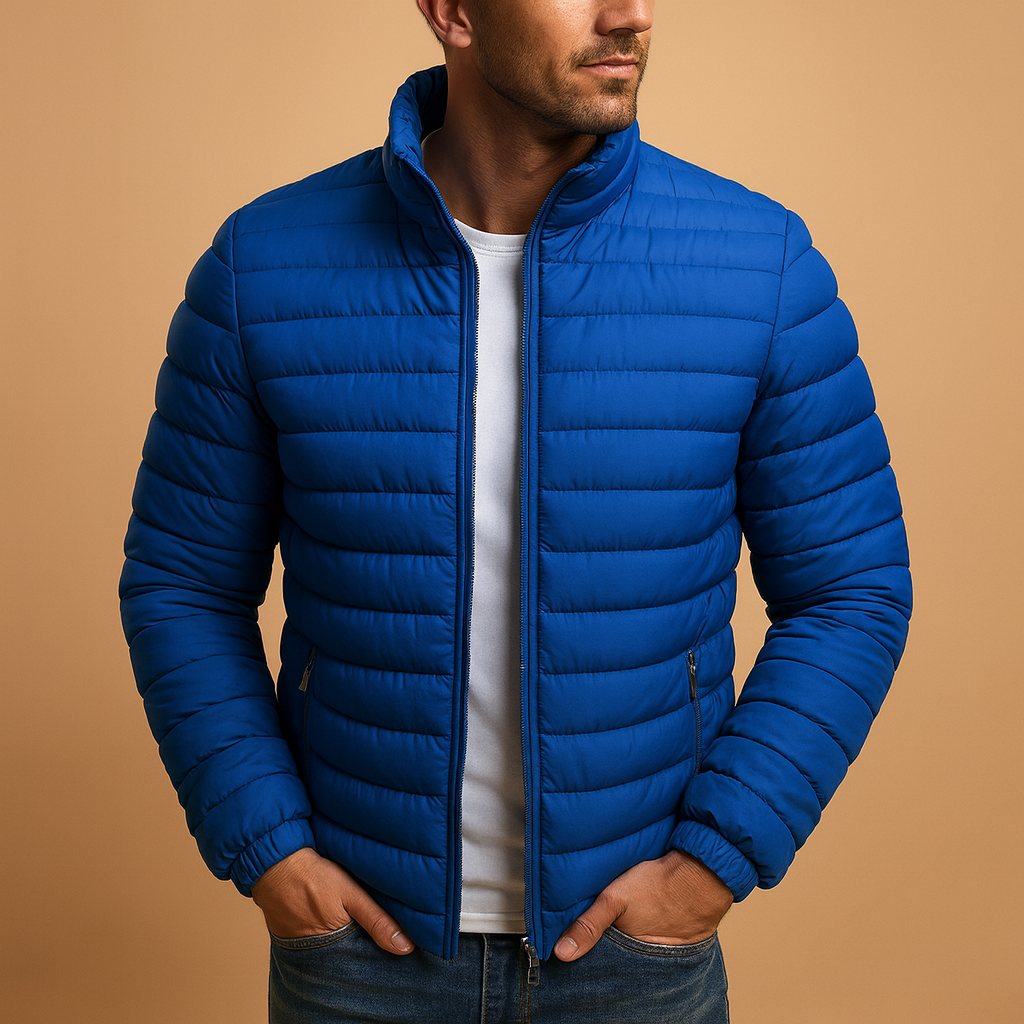 Men’s lightweight quilted summer jacket with a casual quilted design, ideal for spring and summer and easy to combine with everyday outfits.